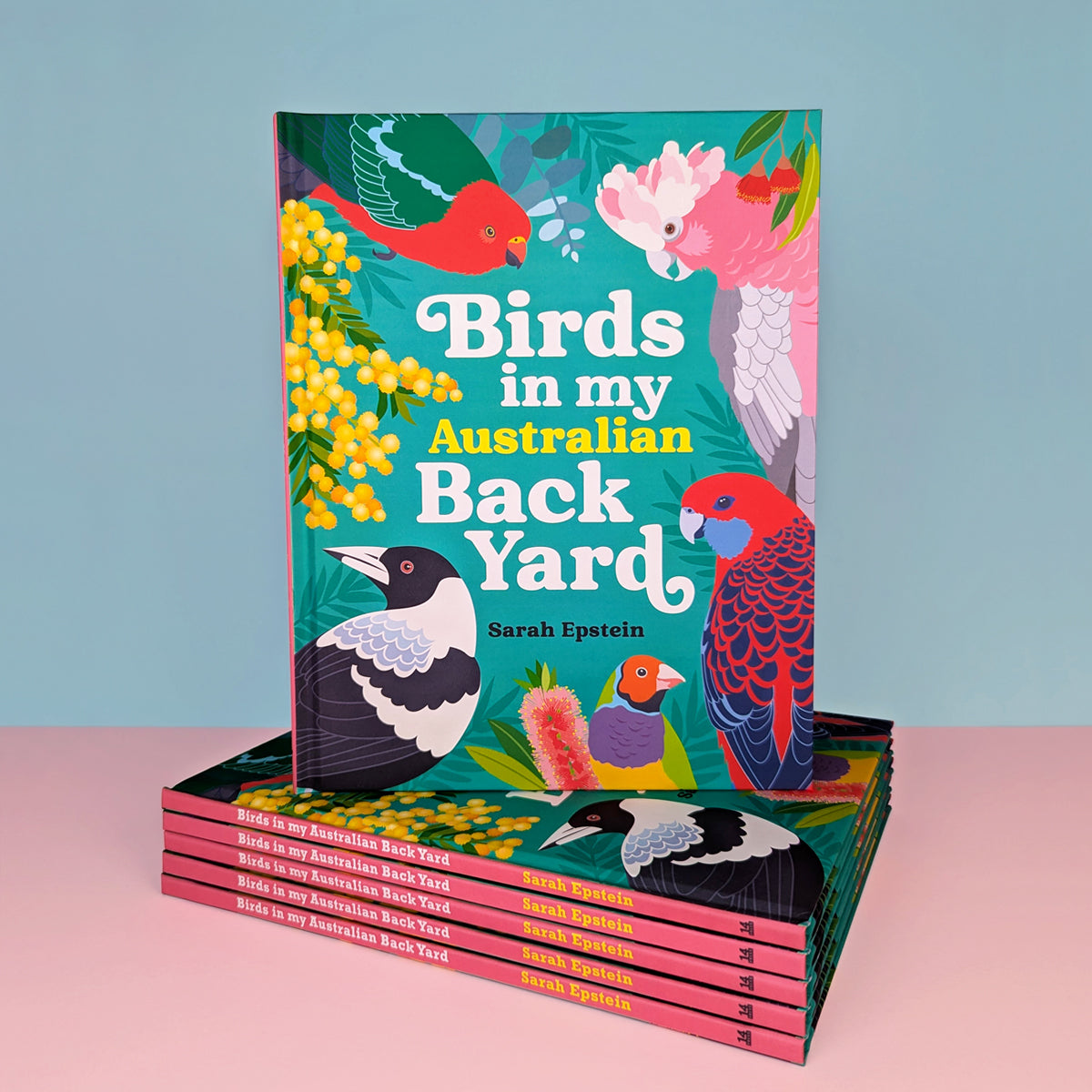 Birds in my Australian Back Yard hardcover picture book by Sarah Epstein